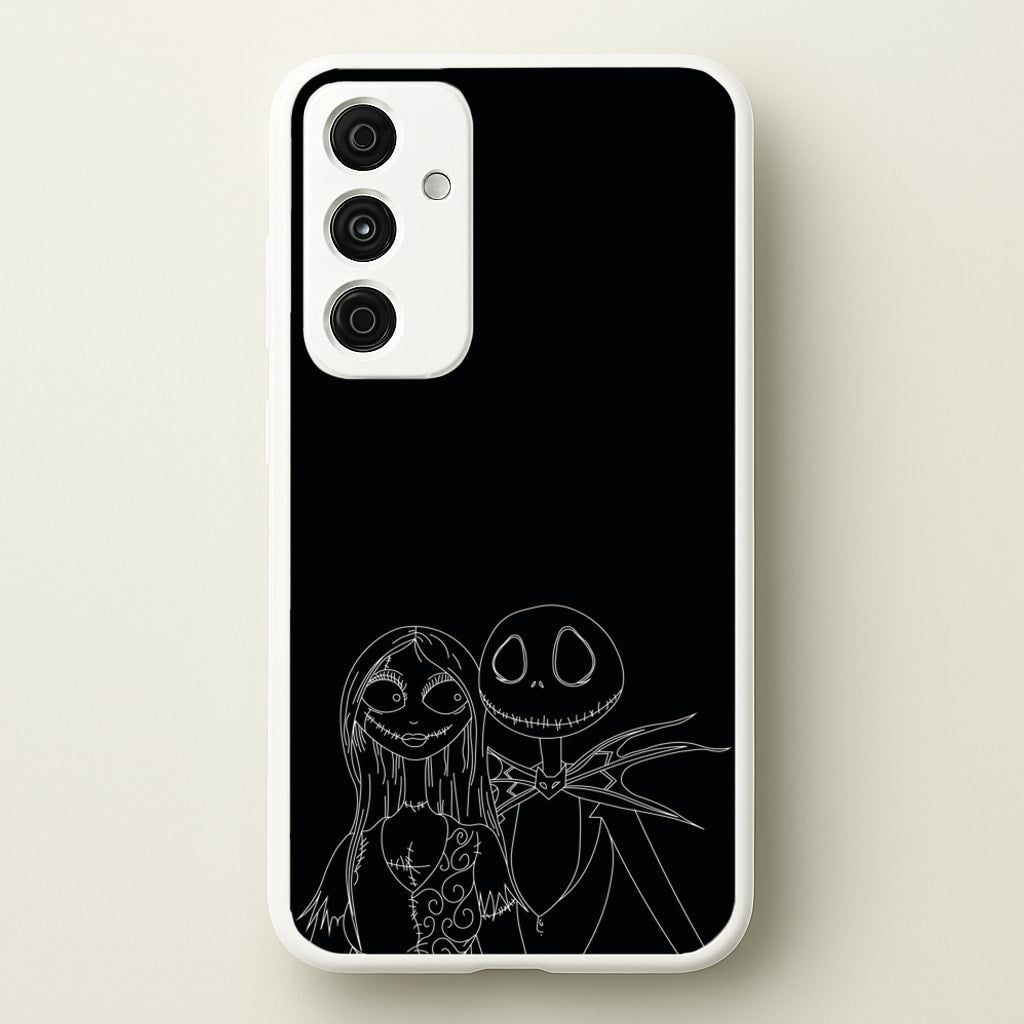 Jack And Sally - TNBC - Halloween Phone Case for Galaxy A55