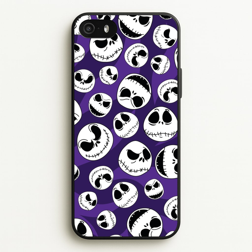Skull Pattern - Nightmare Before Christmas Phone Case for iPhone 5 / 5s / SE 2016