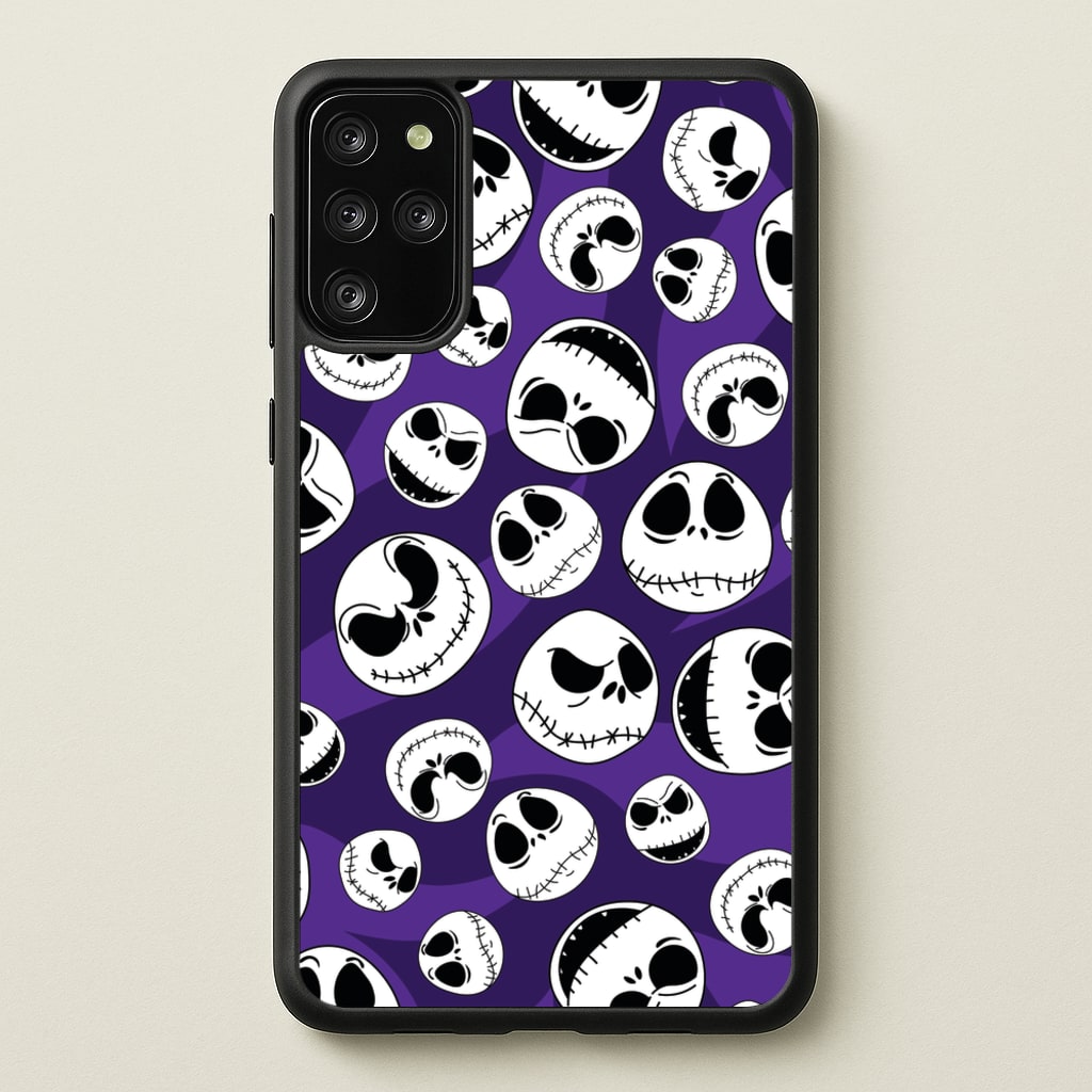 Skull Pattern - Nightmare Before Christmas Phone Case for Galaxy S20 Plus