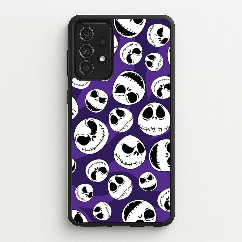 Skull Pattern - Nightmare Before Christmas Phone Case for Galaxy A52 / A52s