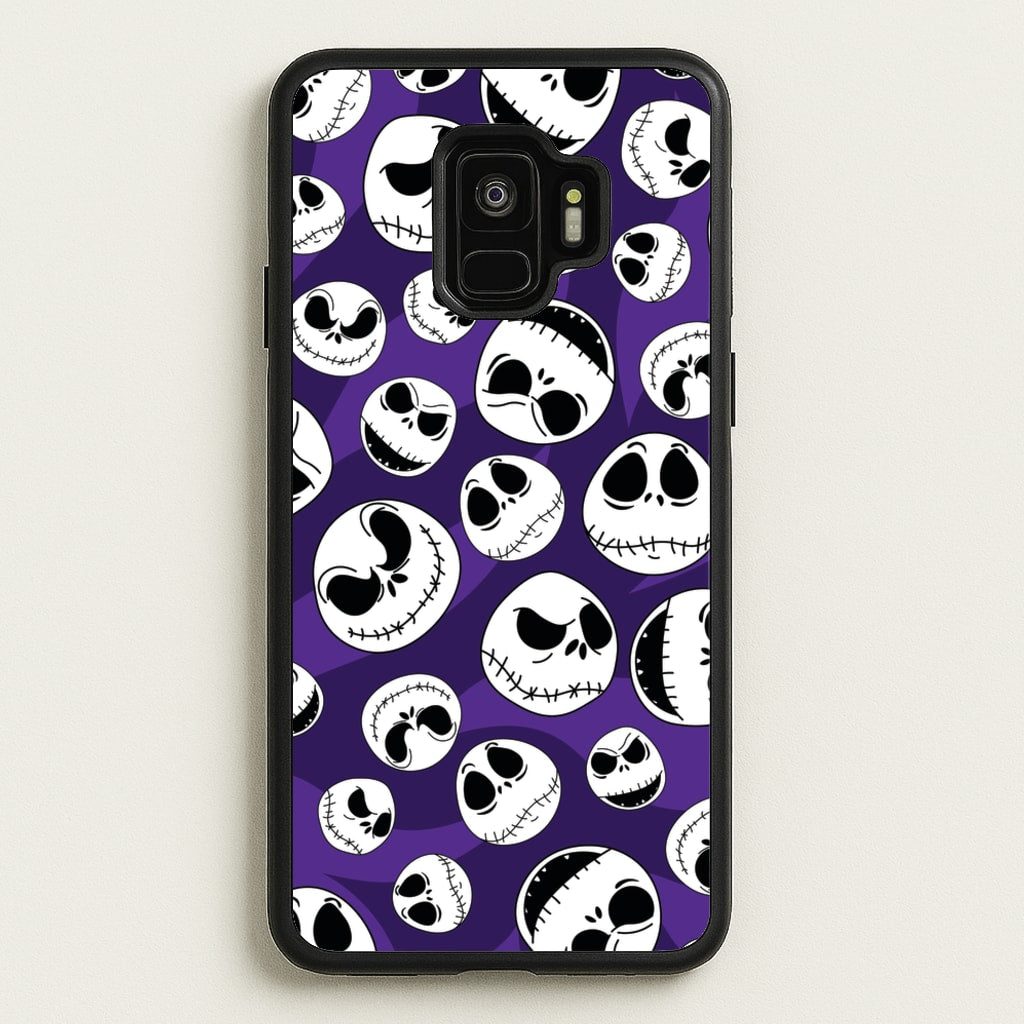 Skull Pattern - Nightmare Before Christmas Phone Case for Galaxy S9