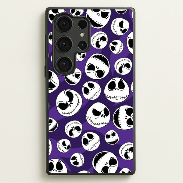 Skull Pattern - Nightmare Before Christmas Phone Case for Galaxy S25 Ultra