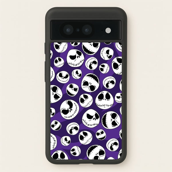 Skull Pattern - Nightmare Before Christmas Phone Case for Google Pixel 8