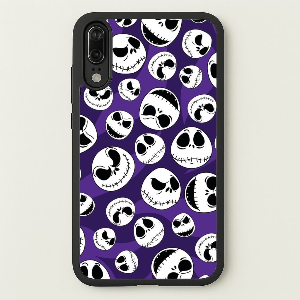 Skull Pattern - Nightmare Before Christmas Phone Case for Huawei P20
