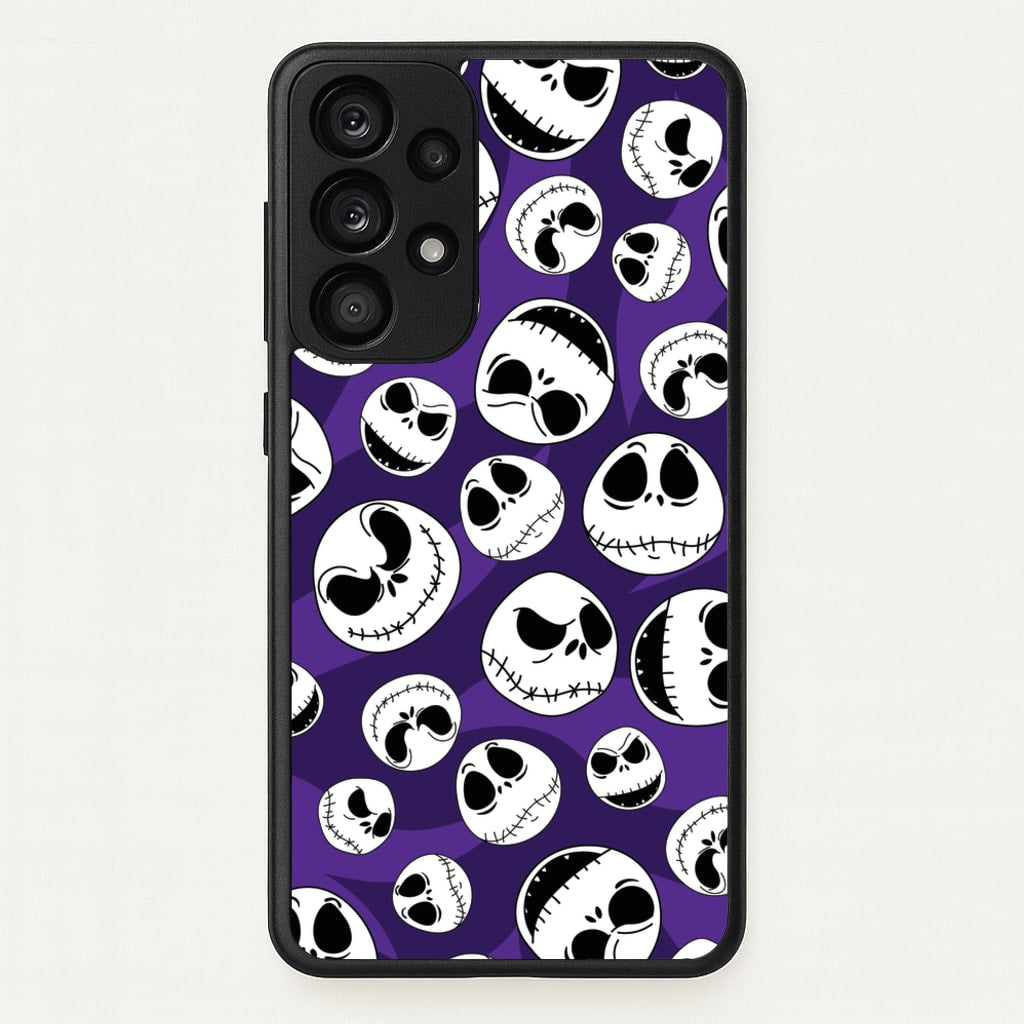 Skull Pattern - Nightmare Before Christmas Phone Case for Galaxy A33