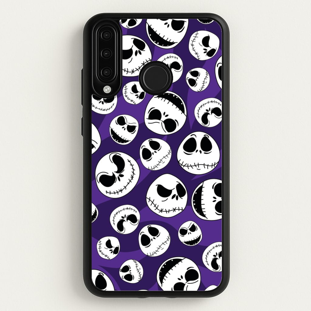 Skull Pattern - Nightmare Before Christmas Phone Case for Huawei P30 Lite