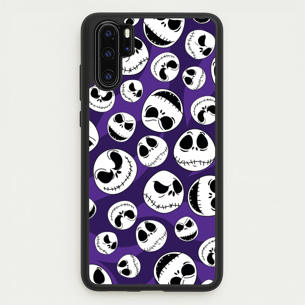 Skull Pattern - Nightmare Before Christmas Phone Case for Huawei P30 Pro