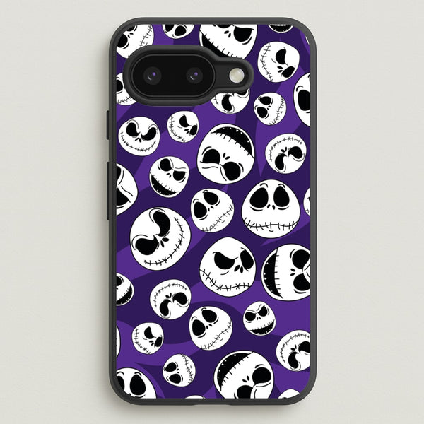 Skull Pattern - Nightmare Before Christmas Phone Case for Google Pixel 9a