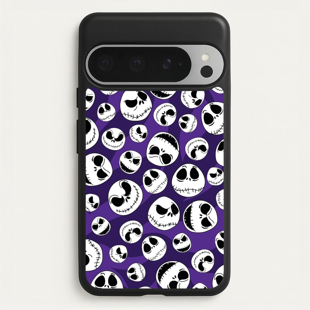 Skull Pattern - Nightmare Before Christmas Phone Case for Google Pixel 9 Pro XL