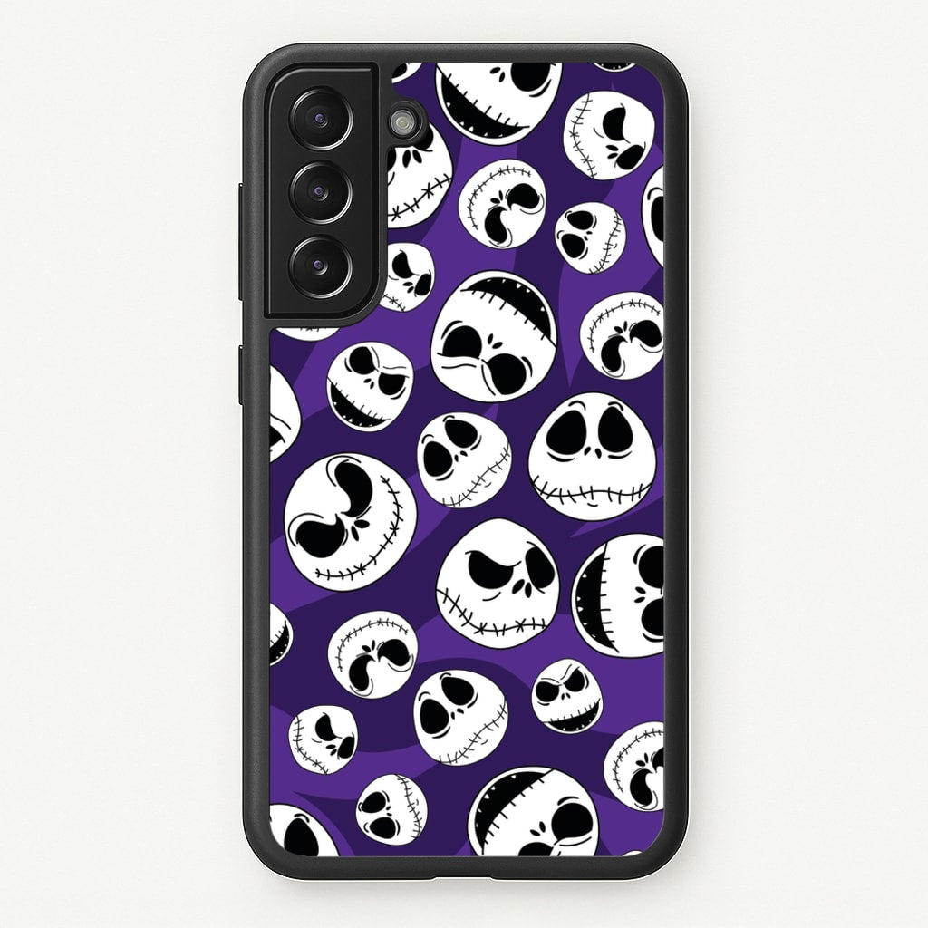 Skull Pattern - Nightmare Before Christmas Phone Case for Galaxy S21 Plus