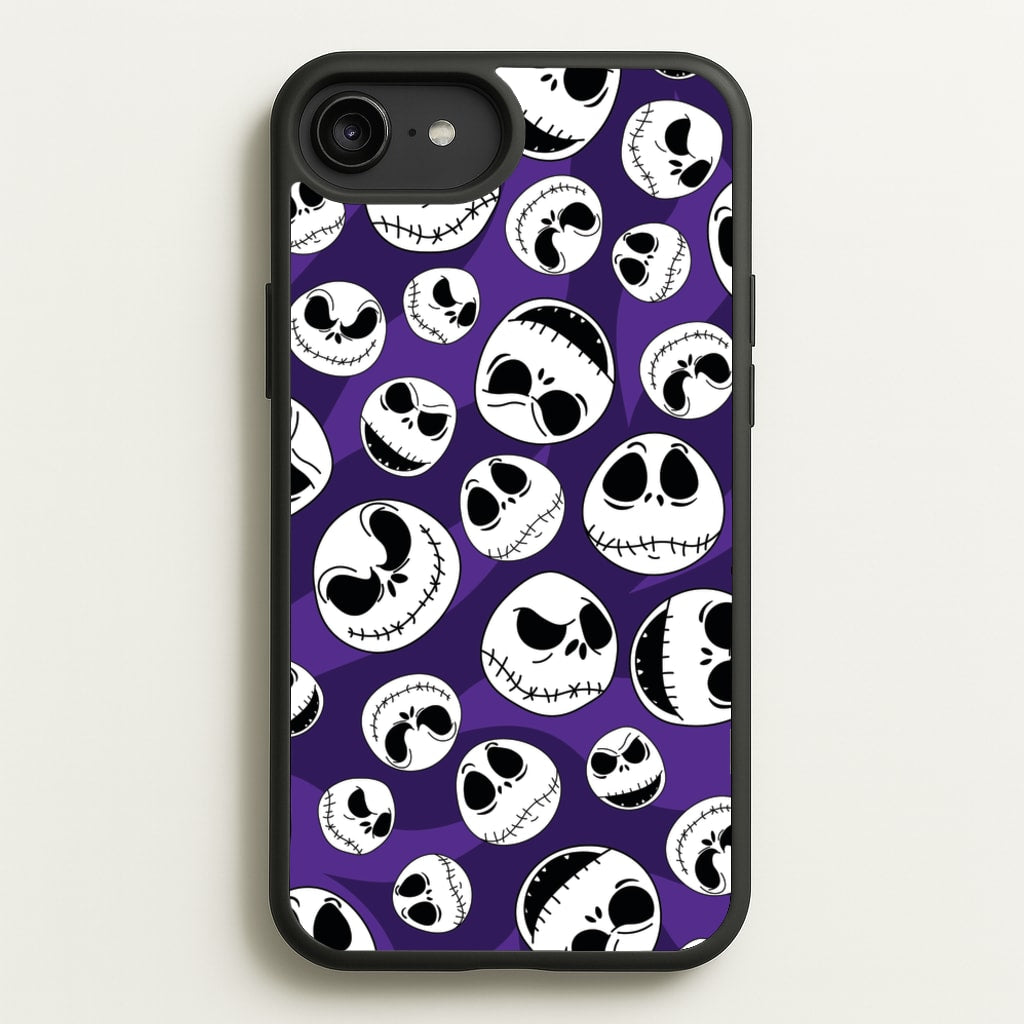 Skull Pattern - Nightmare Before Christmas Phone Case for iPhone 6 Plus / 7 Plus / 8 Plus