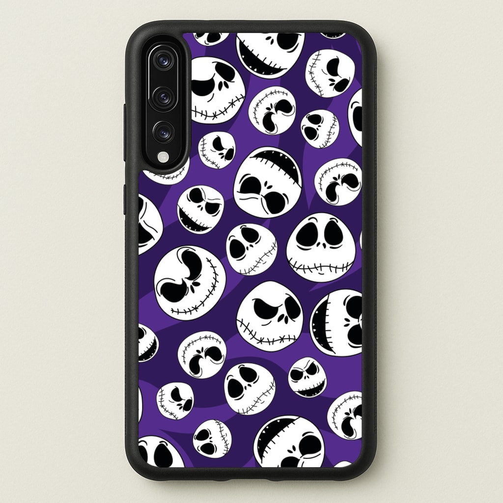 Skull Pattern - Nightmare Before Christmas Phone Case for Huawei P20 Pro