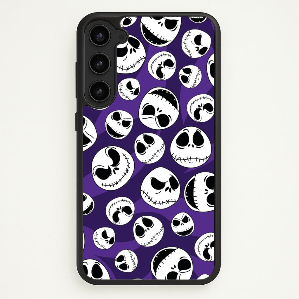 Skull Pattern - Nightmare Before Christmas Phone Case for Galaxy S23