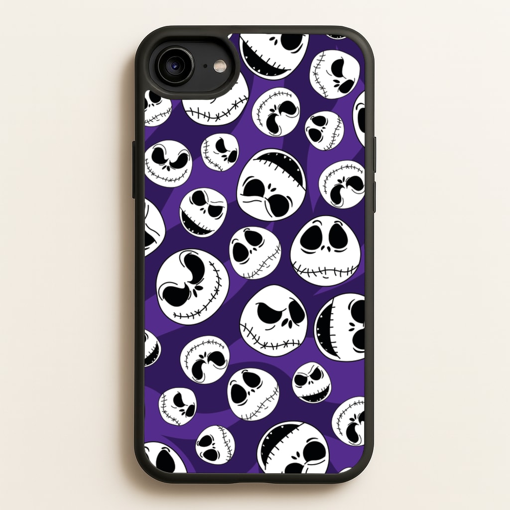 Skull Pattern - Nightmare Before Christmas Phone Case for iPhone 6 / 7 / 8 / SE