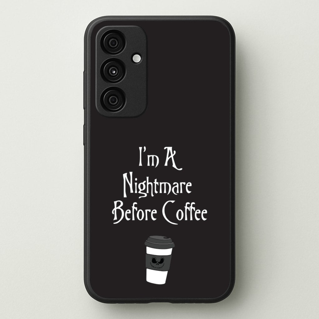 I'm A Nightmare Before Coffee - Nightmare Before Christmas Phone Case for Galaxy A35
