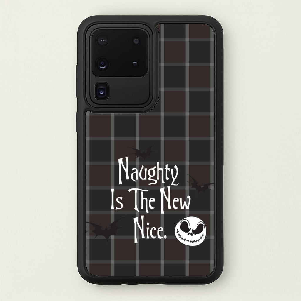 Naughty Is The New Nice - Nightmare Before Christmas Phone Case for Galaxy S20 Ultra
