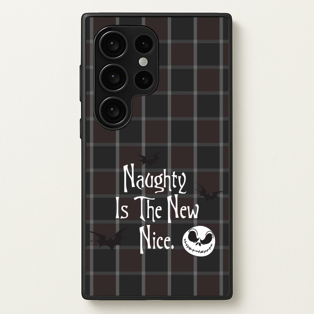 Naughty Is The New Nice - Nightmare Before Christmas Phone Case for Galaxy S24 Ultra