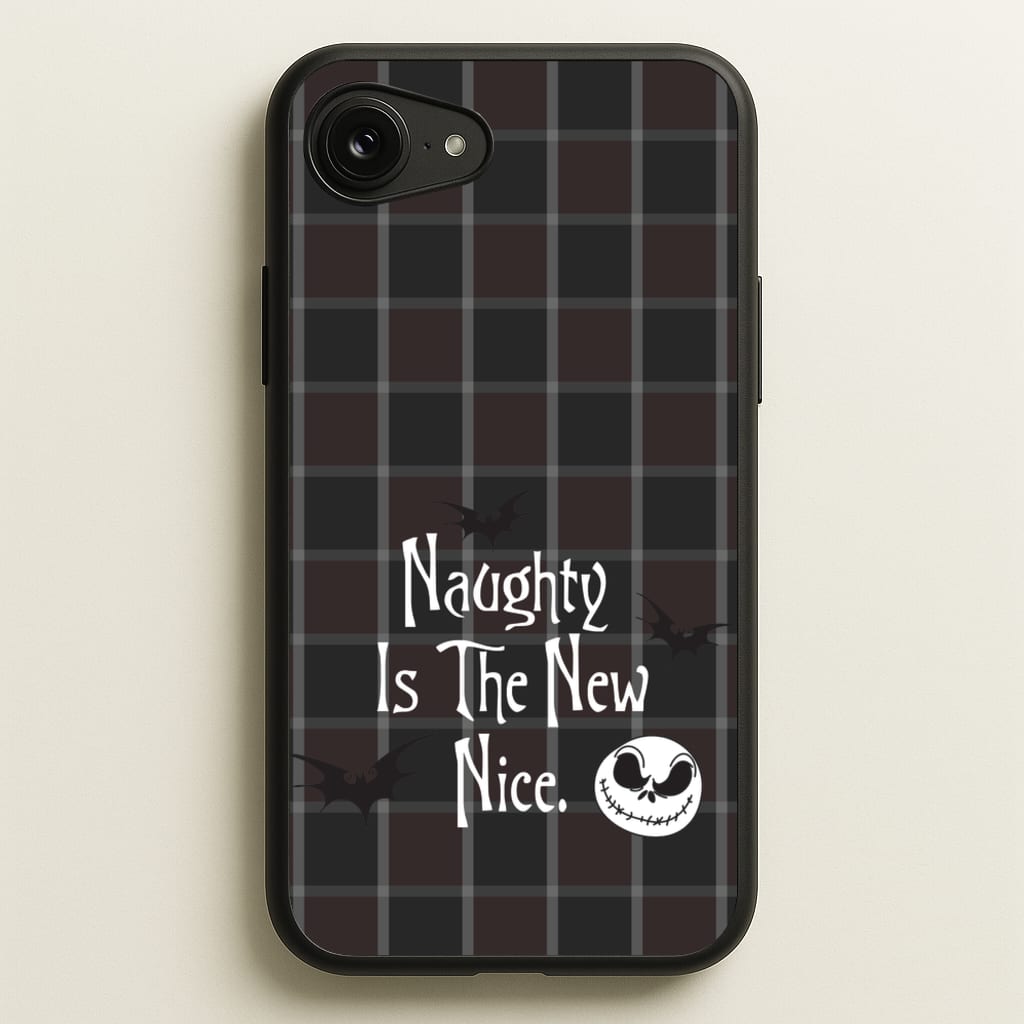Naughty Is The New Nice - Nightmare Before Christmas Phone Case for iPhone 16e