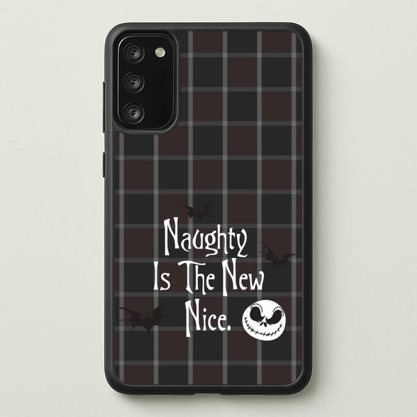 Naughty Is The New Nice - Nightmare Before Christmas Phone Case for Galaxy A41