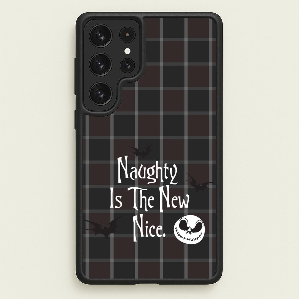 Naughty Is The New Nice - Nightmare Before Christmas Phone Case for Galaxy S23 Ultra
