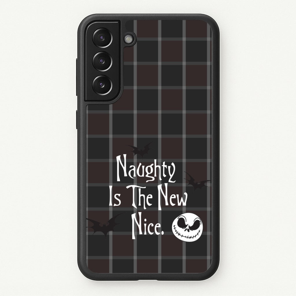 Naughty Is The New Nice - Nightmare Before Christmas Phone Case for Galaxy S21