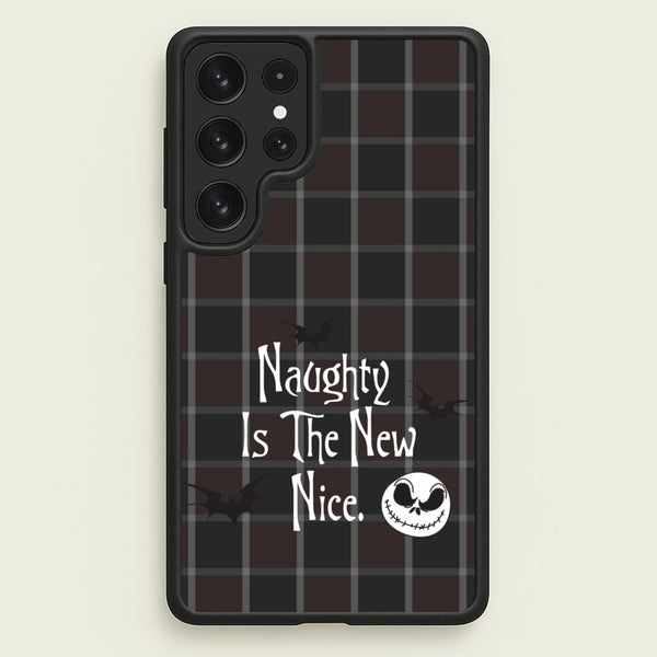Naughty Is The New Nice - Nightmare Before Christmas Phone Case for Galaxy S22 Ultra