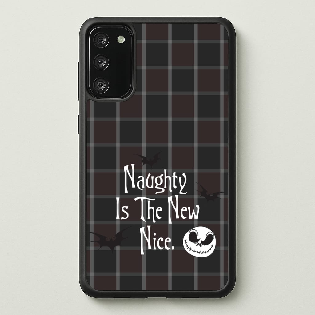 Naughty Is The New Nice - Nightmare Before Christmas Phone Case for Galaxy S20FE