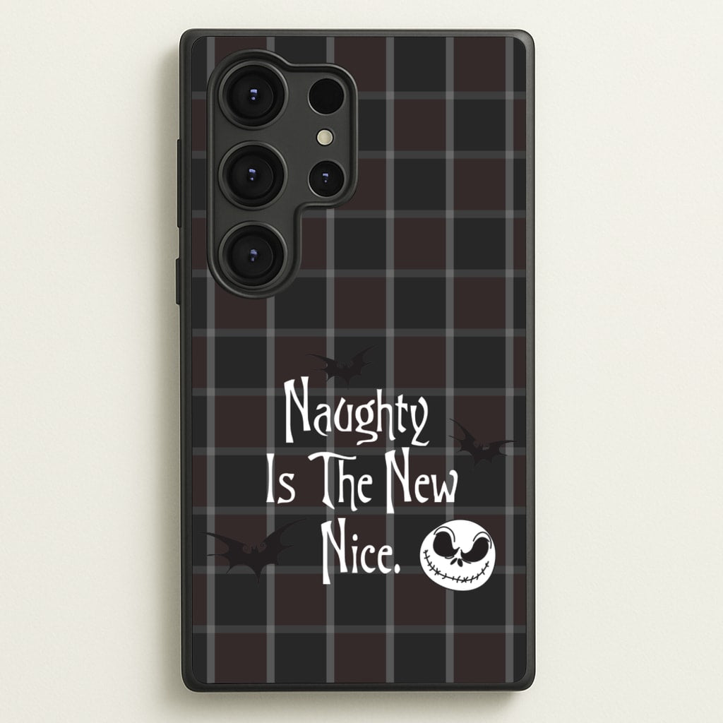 Naughty Is The New Nice - Nightmare Before Christmas Phone Case for Galaxy S25 Ultra