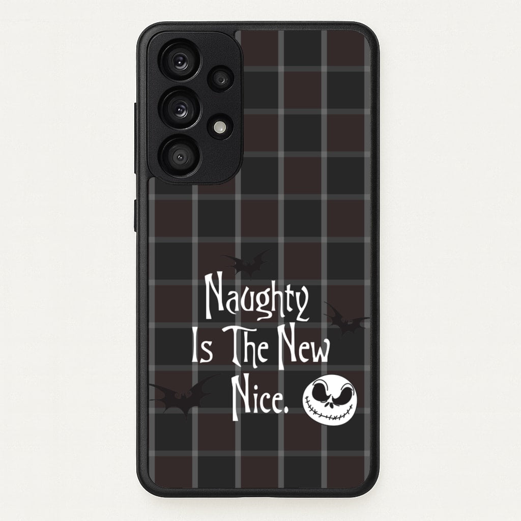 Naughty Is The New Nice - Nightmare Before Christmas Phone Case for Galaxy A33
