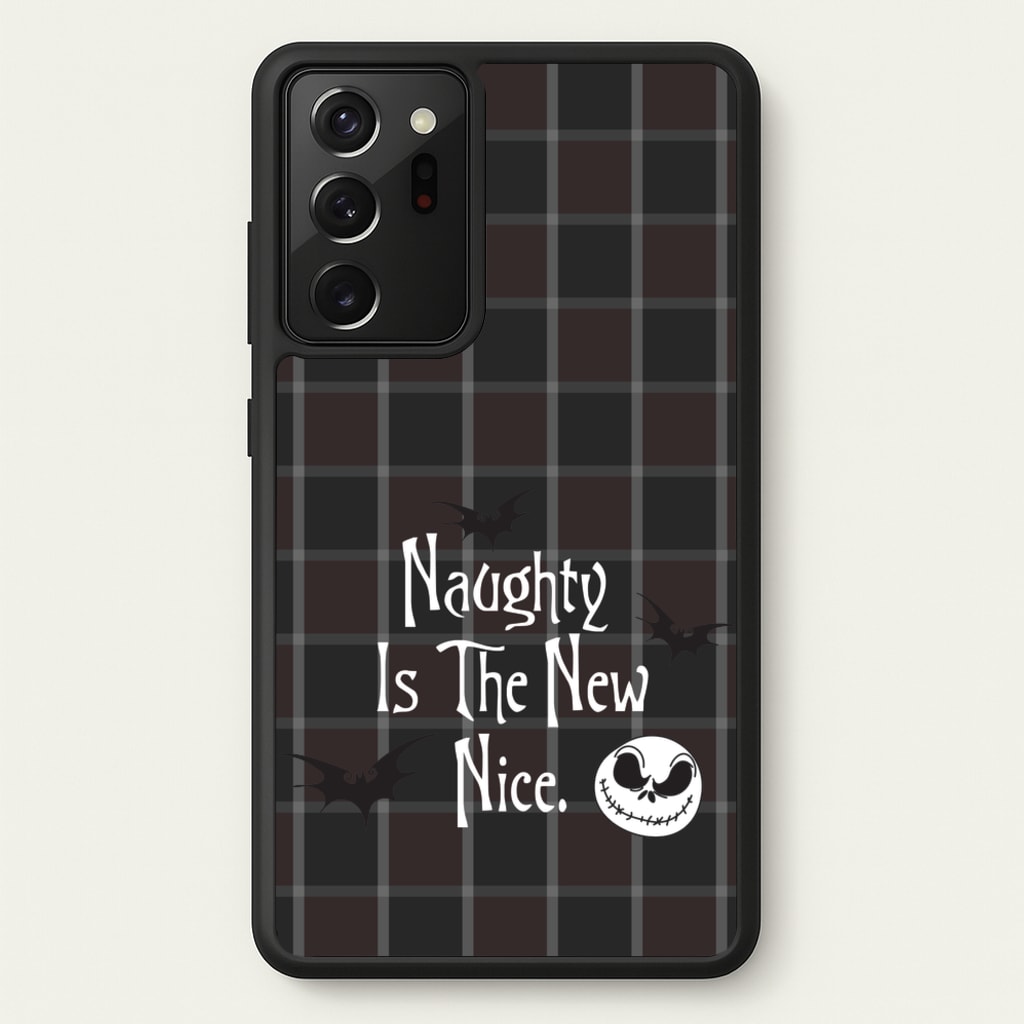Naughty Is The New Nice - Nightmare Before Christmas Phone Case for Galaxy Note 20 Ultra
