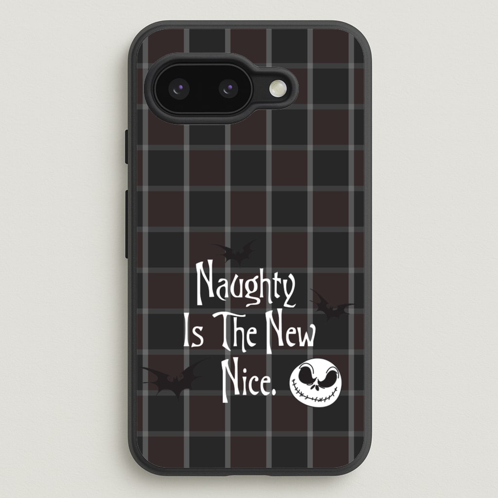 Naughty Is The New Nice - Nightmare Before Christmas Phone Case for Google Pixel 9a