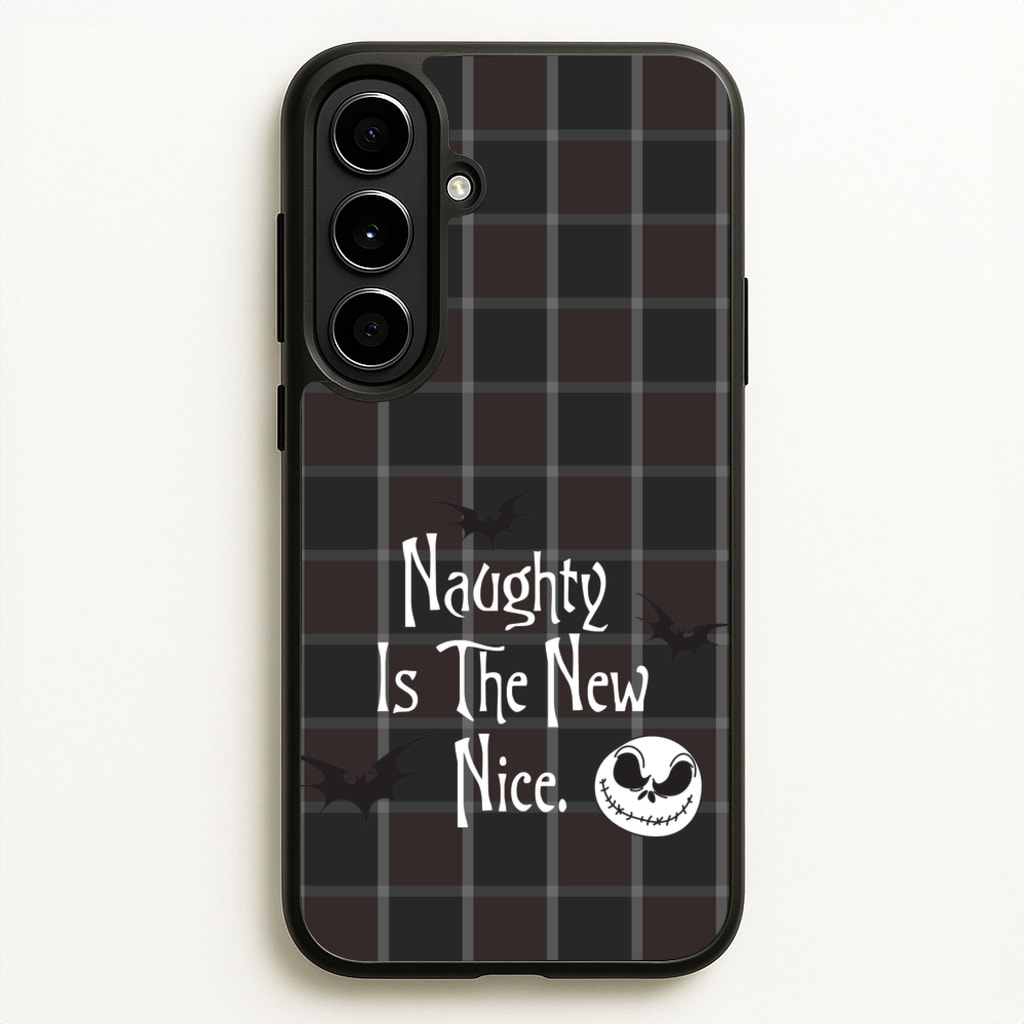 Naughty Is The New Nice - Nightmare Before Christmas Phone Case for Galaxy A56