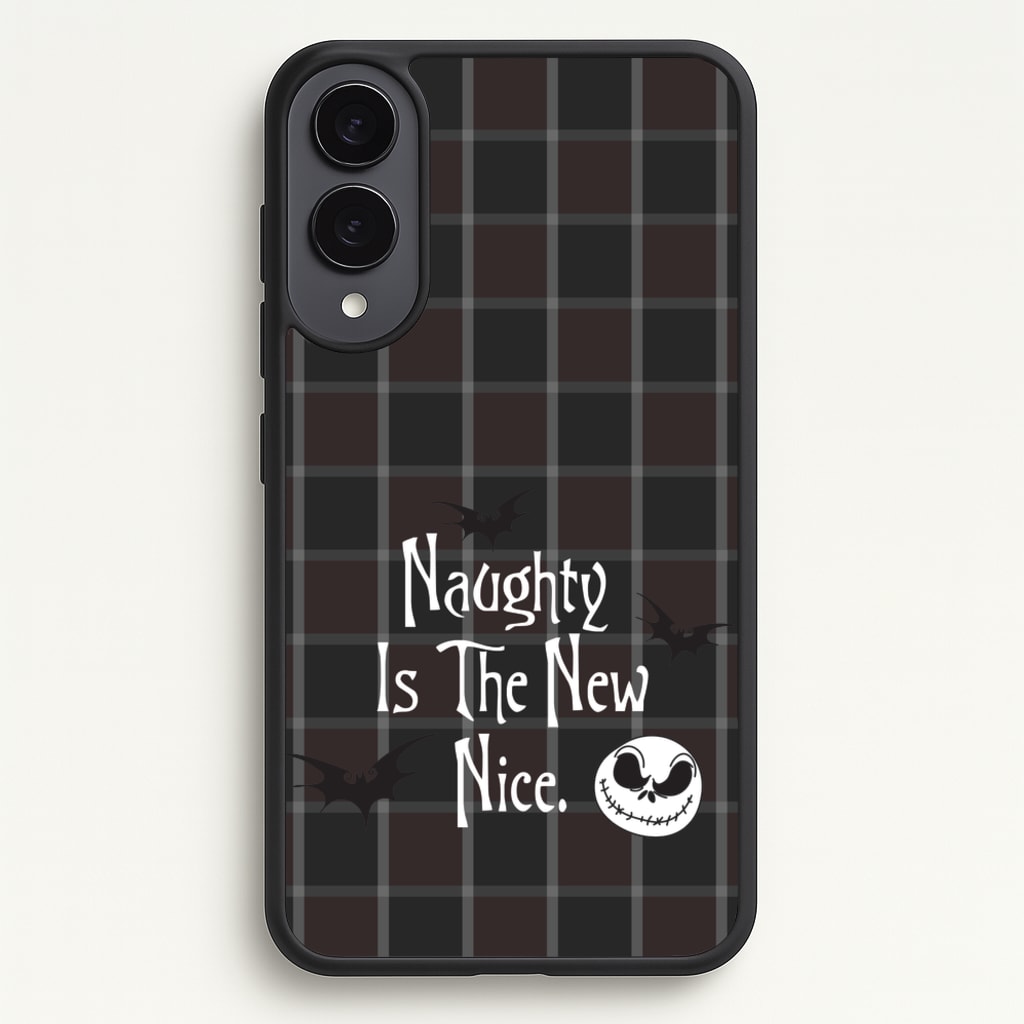 Naughty Is The New Nice - Nightmare Before Christmas Phone Case for Galaxy S25 Edge