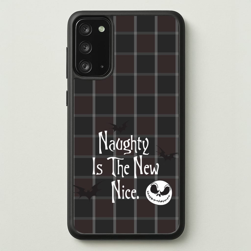 Naughty Is The New Nice - Nightmare Before Christmas Phone Case for Galaxy Note 20