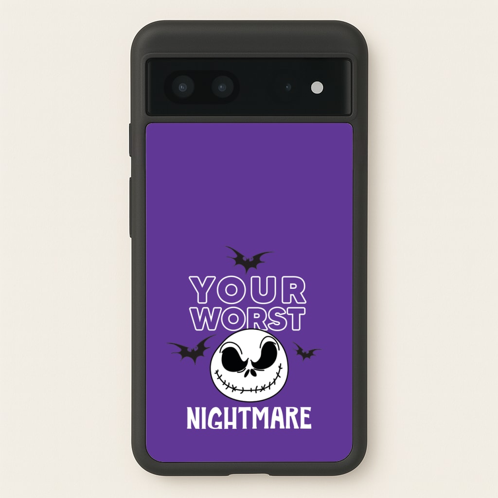Your Worst Nightmare Purple - Nightmare Before Christmas Phone Case for Google Pixel 7