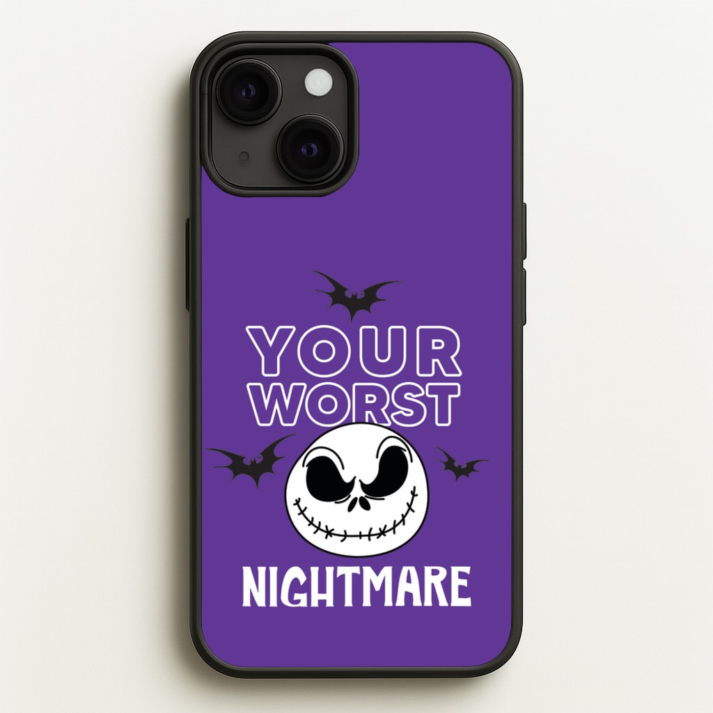 Your Worst Nightmare Purple - Nightmare Before Christmas Phone Case for iPhone 13 Mini