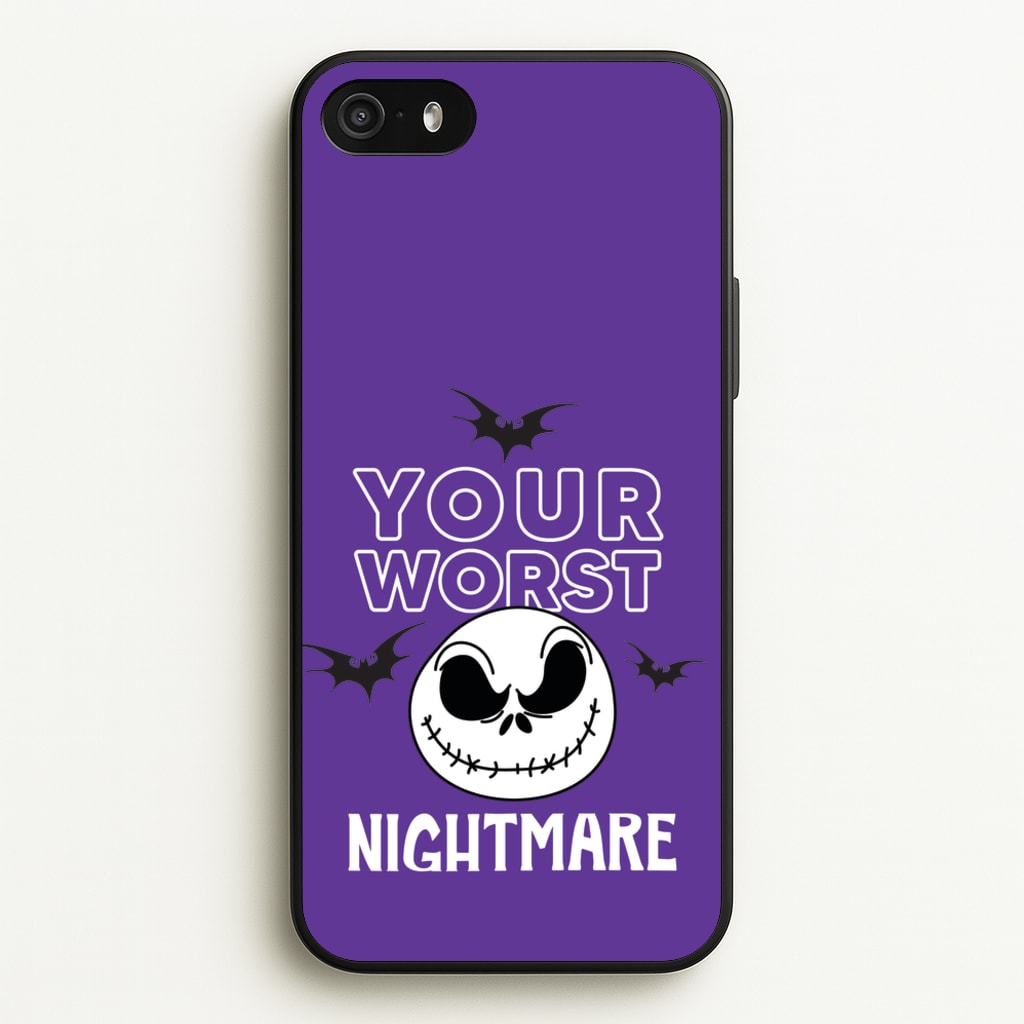 Your Worst Nightmare Purple - Nightmare Before Christmas Phone Case for iPhone 5 / 5s / SE 2016