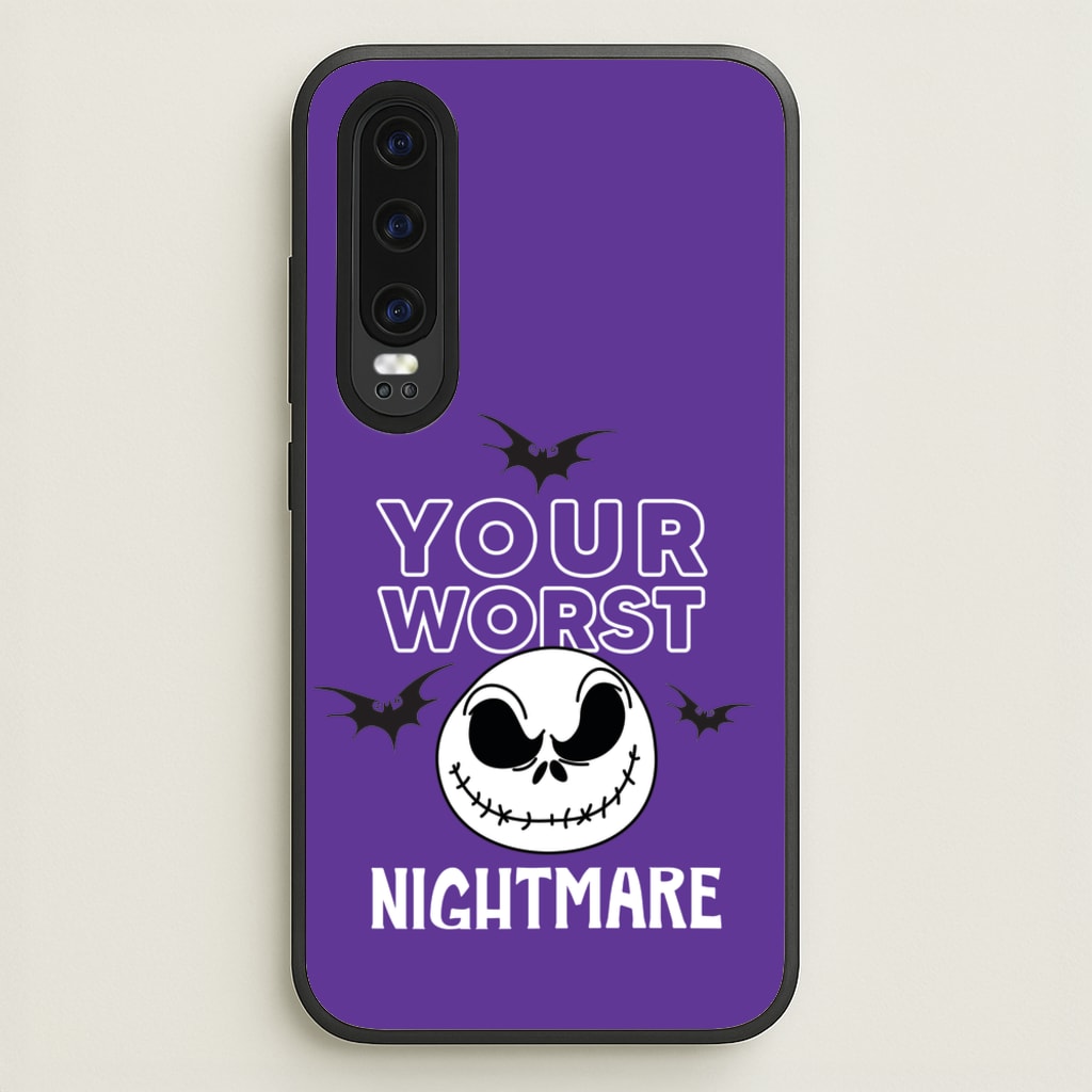 Your Worst Nightmare Purple - Nightmare Before Christmas Phone Case for Huawei P30