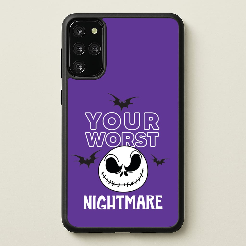 Your Worst Nightmare Purple - Nightmare Before Christmas Phone Case for Galaxy S20 Plus
