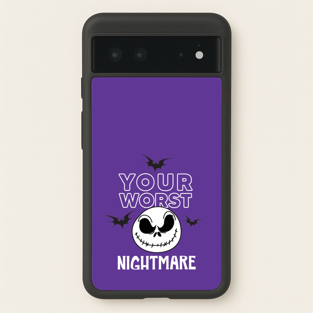 Your Worst Nightmare Purple - Nightmare Before Christmas Phone Case for Google Pixel 6