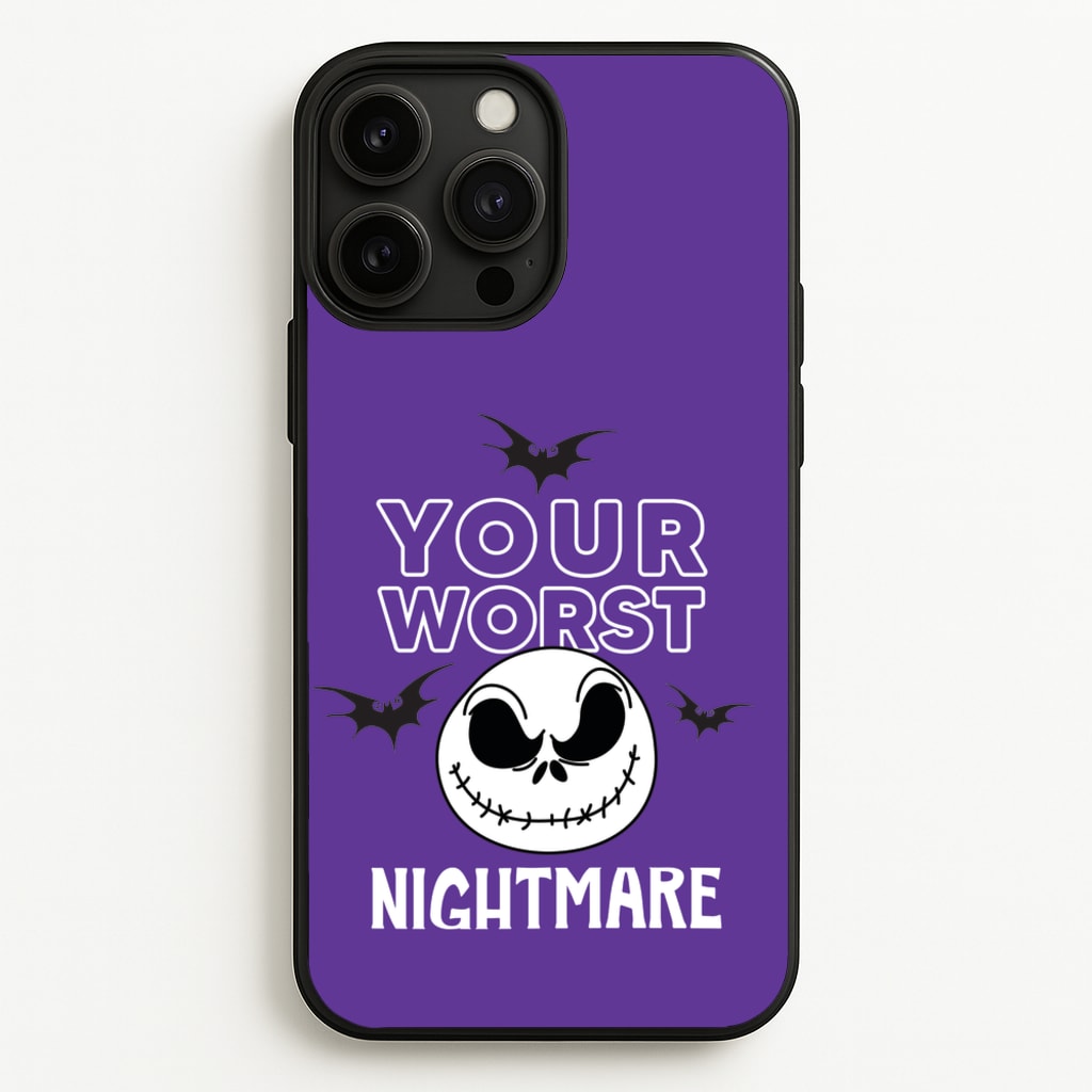 Your Worst Nightmare Purple - Nightmare Before Christmas Phone Case for iPhone 13 Pro Max