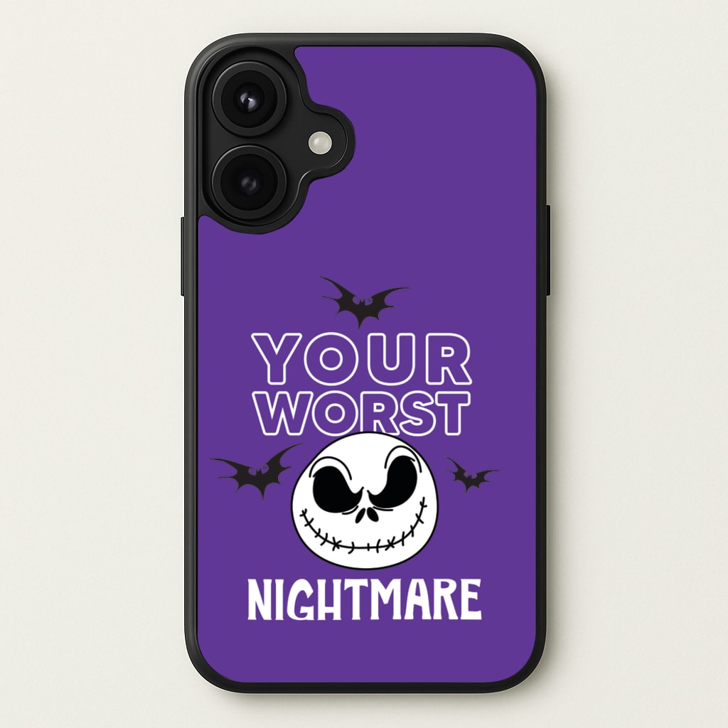 Your Worst Nightmare Purple Phone Case for iPhone 17
