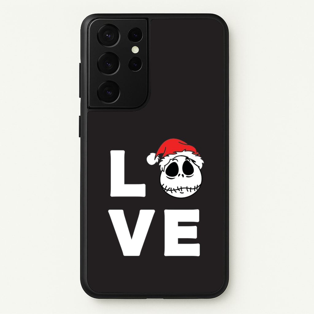Love Jack - Nightmare Before Christmas Phone Case for Galaxy S21 Ultra