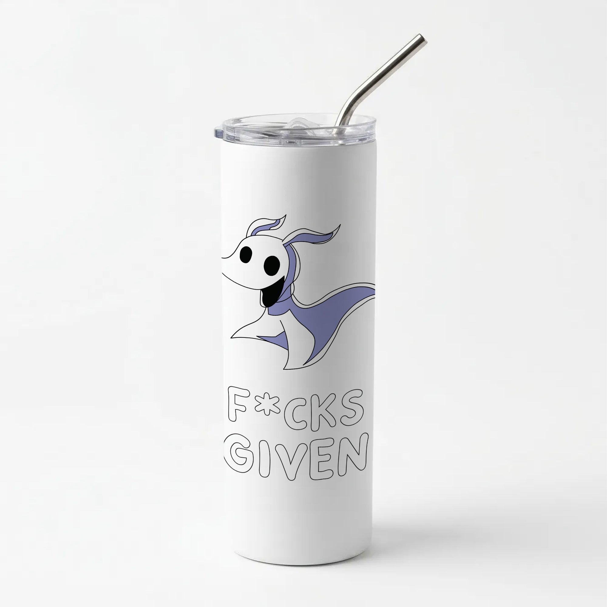 Zero F*cks Skinny Tumbler