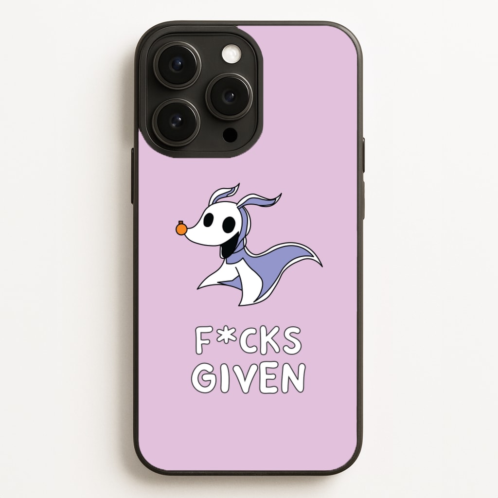 Zero F*cks - Nightmare Before Christmas Phone Case for iPhone 12 Pro Max