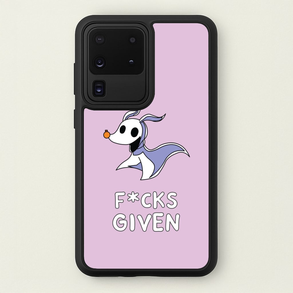 Zero F*cks - Nightmare Before Christmas Phone Case for Galaxy S20 Ultra