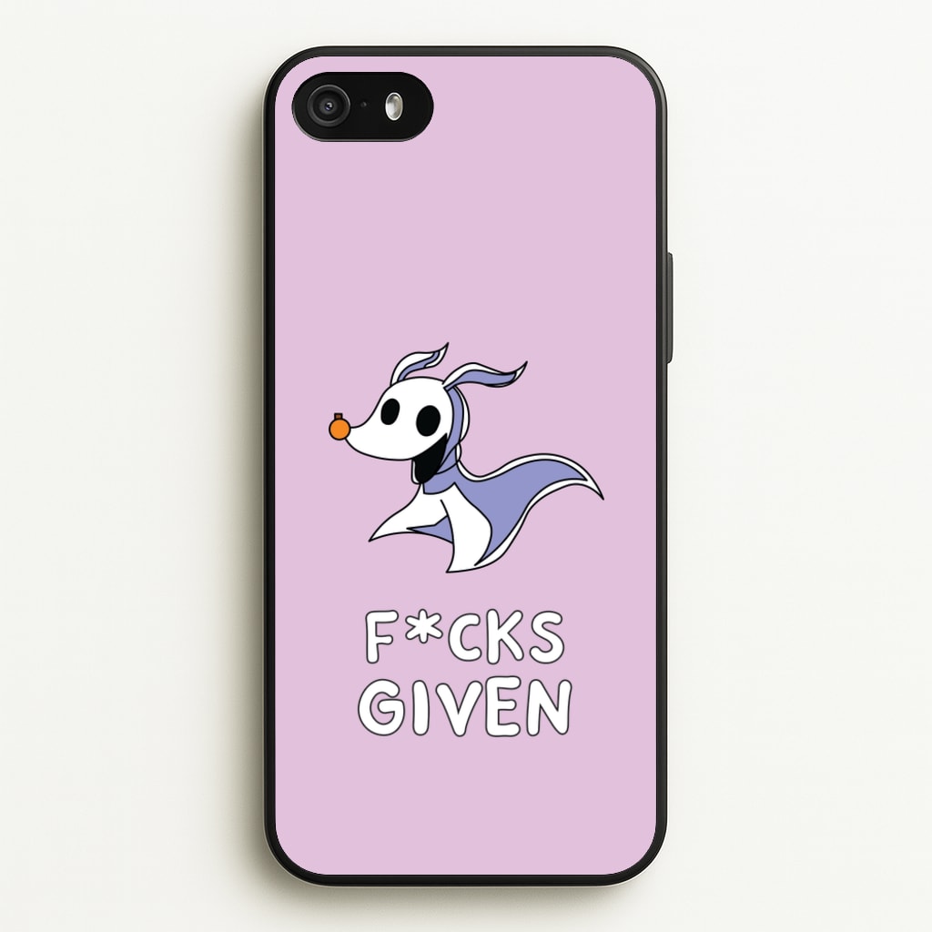 Zero F*cks - Nightmare Before Christmas Phone Case for iPhone 5 / 5s / SE 2016