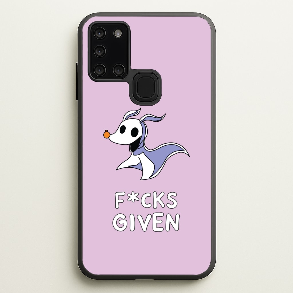 Zero F*cks - Nightmare Before Christmas Phone Case for Galaxy A21s