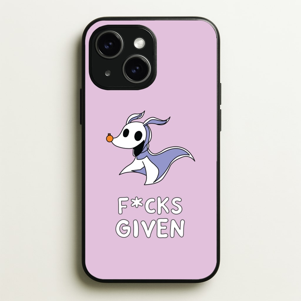 Zero F*cks - Nightmare Before Christmas Phone Case for iPhone 14