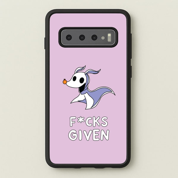 Zero F*cks - Nightmare Before Christmas Phone Case for Galaxy S10